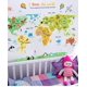 thumbnail image 5 of Mapa del mundo animal para niños, calcomanía de pared (60 * 90 cm), vida silvestre de la jungla, educación sobre jirafas salvajes, 5 of 5
