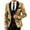 Gold, variant on Men's Sequin Blazer Tuxedo Party Prom Wedding Tuxedo One Button Jacket Silver M