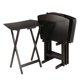 thumbnail image 1 of Anila Juego de 5 piezas con forma de abanico, mesa de aperitivos, acabado de café(23594) Winsome Trading Inc 23594, 1 of 2
