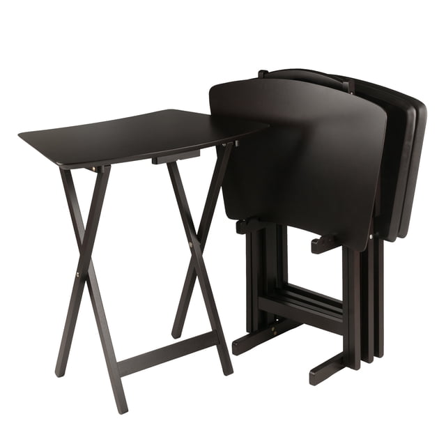 Anila Juego de 5 piezas con forma de abanico, mesa de aperitivos, acabado de café(23594) Winsome Trading Inc 23594