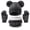Black, variant on PureCasa Kids Hat Scarf Gloves Set Fleece Lined Warm Beanie Hat Scarf Gloves Three-Piece Set Kids Winter Holidays Gift