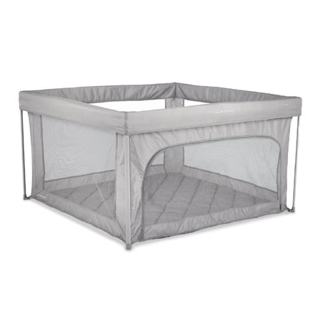 Baby Delight Playport Portable Playard, Spacious, Breathable & Travel Ready, Grey