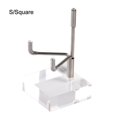 thumbnail image 1 of Creative Metal Desktop Gemstones Minerals Holder Home Decoration Agate Stones Display Stand Relics Rocks Support S SQUARE, 1 of 8