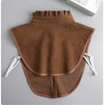 thumbnail image 3 of Camicover  Winter Thick Sanding Fake Dickey Collar Half Shirts Blouse for Women Men, 3 of 3