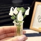 thumbnail image 2 of Figura de flor de cristal, figura coleccionable, decoración del hogar, adornos, flor artificial 75x12cm, 2 of 9