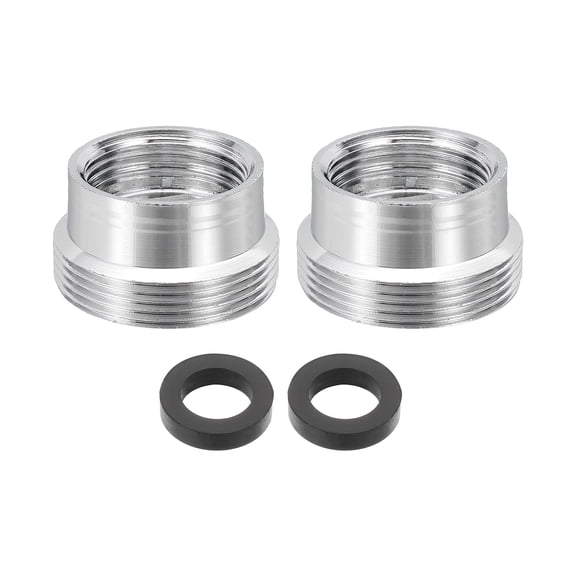 2Pcs Faucet Aerator Adapter, M16 Female to M22 Male with Washer, 12mm Length
