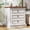 White, variant on Rattan Nightstand, Night Stand with Wireless Charging, Mid Century Modern Bedside Table with Drawer & Open Shelf, Curved Profile Design, End Side Table with Storage for Bedroom, Living Room, Walnut