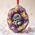thumbnail image 3 of Pxyqht Animal Theme Print Acrylic Christmas Hanging Trinket Light Weight Pendant Tree Wreath Wall Ornament For Household Indoor Xmas Party Interior Styling, 3 of 6