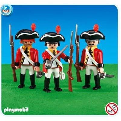 playmobil redcoat soldiers