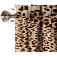 thumbnail image 6 of Sexy Leopard Print Valance Curtain Brown Animal Texture Wild Animals Print Rod Pocket Valance Window Treatments 1 Panel Short Curtains for Kitchen Farmhouse Living Room 54 x 18 in, 6 of 6
