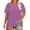 Purple, variant on Cqxid525 Basic Tee Fall Tops Plus Size Round Neck Short Sleeve T Shirt for Women; Summer Loose T Shirt Casual Top.
