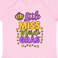 thumbnail image 4 of Inktastic Little Miss Mardi Gras with Crown and Dots Girls Baby Bodysuit, 4 of 5