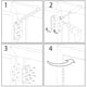 thumbnail image 4 of Bisagra en T Bisagra Triangular Bisagra en T de Servicio Pesado Triángulo Galvanizado 4 Pulgadas Negro 4 Piezas,11 Feliz Sencillez, 4 of 4