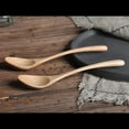 thumbnail image 4 of Agiferg Wooden Spoon Fork Bamboo Kitchen Cooking Utensil Tools Soup-Teaspoon Tableware, 4 of 8