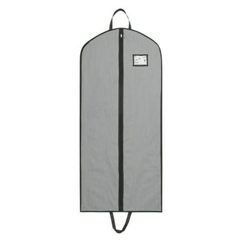 Mainstays Garment Bag for Travel and Storage, Breathable, with Zipper, Carry Handles for Folding for Suits Dresses Coats, Grey