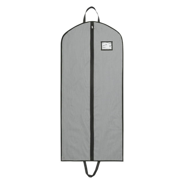 Mainstays Garment Bag for Travel and Storage, Breathable, with Zipper, Carry Handles for Folding for Suits Dresses Coats, Grey