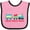 Pink and Black, variant on Inktastic Love Train Boys or Girls Baby Bib