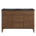 thumbnail image 3 of Modway Render Meuble-Lavabo de Salle de Bain Moderne en Bois à Double Lavabo, Noyer/noir, 3 of 9