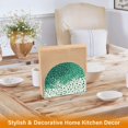 thumbnail image 6 of Yayeee Napkin Holder for Table Set of 2 Kitchen Paper Tissue Organization, Green and White Pattern, 6 of 8