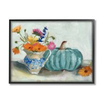 Stupell Industries Autumnal Botanicals Still Life Botanical & Floral Painting Black Framed Art Print Wall Art, 30 x 24