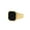 Gold-Black, variant on Men's Stainless Steel Personalized Retro Square White Agate Gemstone Punk Ring Gold Size 8