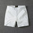 thumbnail image 3 of Mens Cargo Shorts Size 36 Big & Tall Beach Shorts Lightweight Below Knee Summer Shorts with 6 Pockets White,32, 3 of 4