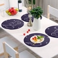 thumbnail image 6 of Cosmic Journey 6-Piece 15.4in Durable PVC Plate Mats, Heat-Resistant for Parties and Dining, 6 of 7
