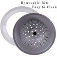 thumbnail image 5 of Stainless Silicone Kitchen Sink Strainer,Drain Protector,Prevent Clogging,Large Wide Rim 4.5 inch Diameter,Tools Home Improvement,pack of 2 (Gray), 5 of 5