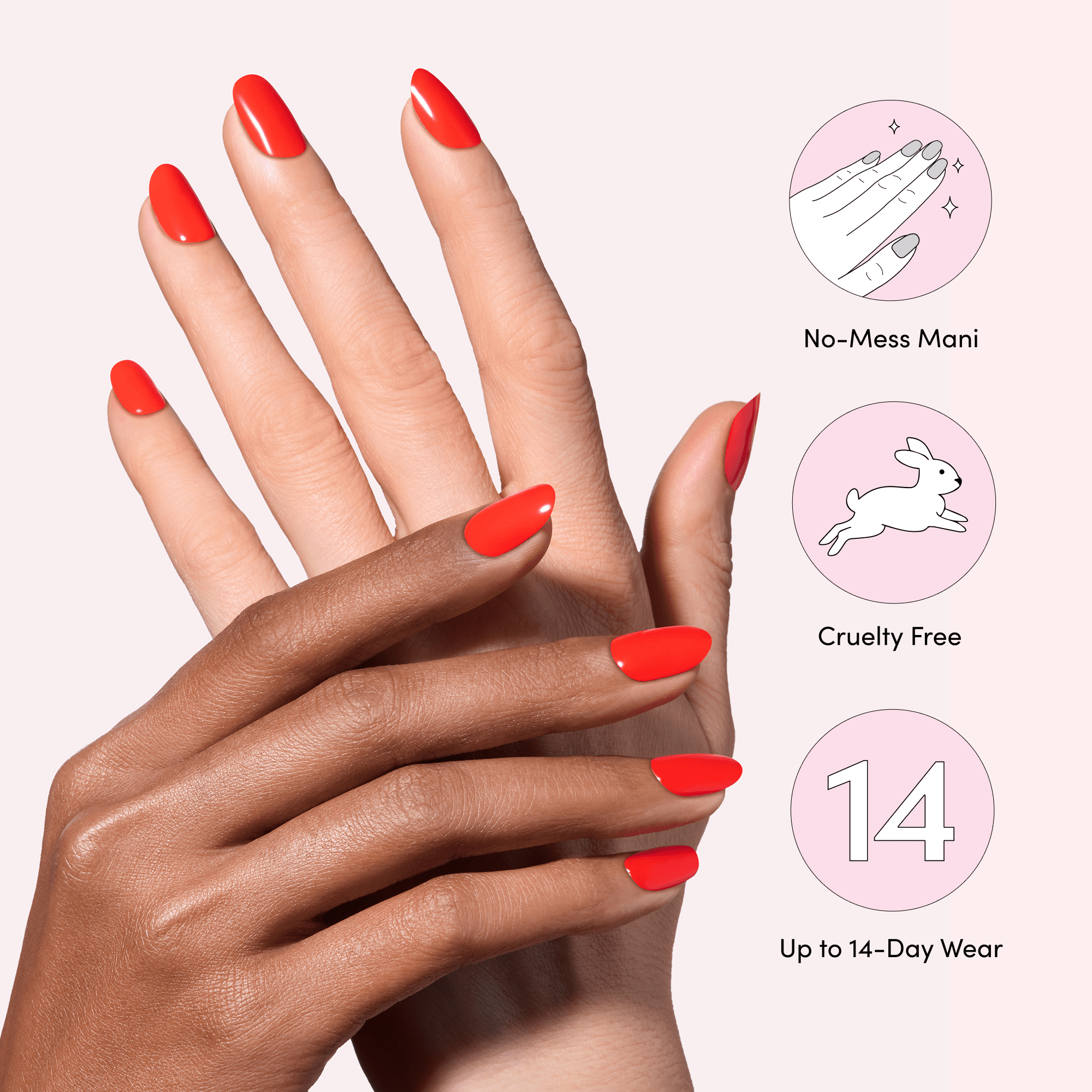 Dashing Diva GLAZE EXTENSIONS Starter Kit in Power, Short Round, Semi-Cured Gel Nail Lengthening Strips, Includes 30 Gel Strips and LED Lamp