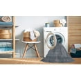 thumbnail image 2 of Ahgly Company Machine Washable Indoor Square Industrial Modern Roman Silver Gray Area Rugs, 4' Square, 2 of 7