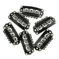 thumbnail image 3 of 100pcs 28mm Clips de presión para extensiones de cabello Zulema Peluca Pelucas Negro, 3 of 8