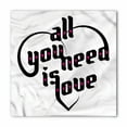 thumbnail image 1 of All You Need Is Love Bandana, Romantic Pink Little Hearts, Unisex Head and Neck Tie, by Ambesonne, 1 of 2