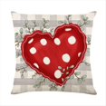 thumbnail image 3 of Fundas de Almohada para el DíA de San ValentíN Forever Loves, Fundas de Almohada con Hojas de Eucalipto, Decorativa para CojíN con Corazones de Amor, 3 of 5