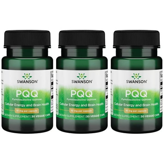 Swanson Pqq Pyrroloquinoline Quinone 10 mg 30 Vegan Caps 3 Pack