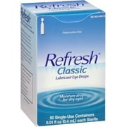REFRESH Classic Lubricant Eye Drops Single-Use Containers 50 Each (Pack of 2)