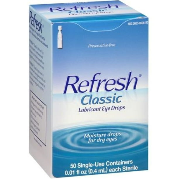 REFRESH Classic Lubricant Eye Drops SingleUse Containers 50 Each (Pack