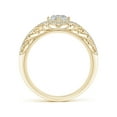 thumbnail image 2 of ANGARA Natural 0.58 Ct. Diamond Vintage Inspired Engagement Ring in 14K Yellow Gold for Women (Ring Size: 3), 2 of 9