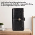 thumbnail image 3 of Blocking Leather Wallet  Blocking Leather Wallet Anti Theft  Leather Wallet Large Capacity Double Snap Button Women Wallet With Removable Wrist Strap, 3 of 8