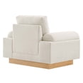 thumbnail image 4 of Armchair Accent Chair, Ivory White, Fabric, Living Kitchen Cafe Bistro Hospitality Restaurant, Modern Contemporary HB34842, 4 of 9