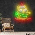 thumbnail image 2 of Craftnamesign Fox Christmas LED Neon Light Sign, Fox Wall Art, Russian Christmas Quote LED Light, 2 of 5