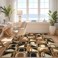 thumbnail image 3 of Design&I 6'x9' Ultra Soft Area Rug, Patchwork Contemporary Stepped Grid Interlocking Large Geometric None Fluffy Washable Non Shedding for Guest Room Bedroom Living Room, 3 of 7
