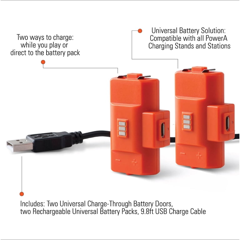 PowerA Xbox One Play and Charge Kit with Stand Rechargeable