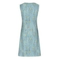 thumbnail image 4 of asddcavvf Robes pour Femmes Mode Décontractée Sans Manches Col en V Bouton Métallique, 4 of 5