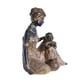 thumbnail image 5 of Estatuil de hijo de tribu africana, adornos Retro, escultura artesanal para estantería de oficina perfecl mami hijo estatuilla, 5 of 8
