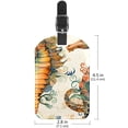thumbnail image 6 of Square 2Pack PU Leather Seahorse Cruise Luggage Tag with Privacy Cover and Name ID Tag for Travel Handbags Backpacks Luggage Tags, 6 of 6