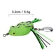 thumbnail image 3 of Señuelos de Pesca Cola Frog Lures Crank Tackle Ojos 3D Verde Manivela Frog Crankbait Tackle, 3 of 8