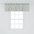 thumbnail image 2 of Ambesonne Flower Window Valance, Cat Kitten Cartoon, 54" X 18", White, 2 of 3