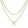 thumbnail image 4 of Gold Layered Initial Necklaces for Women, Letter Necklace Gold Jewelry Teen Gift Trendy Stuff Personalized Gifts for Women Her, 4 of 7