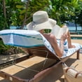 thumbnail image 3 of Arkwright Las Rayas Chaise Lounge Cover - 100% Cotton Terry Pool Towel - 30 x 85 in. - (2 Pack) Blue, 3 of 7