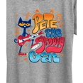 thumbnail image 3 of Pete The Cat - Groovy Poster  - Women's Short Sleeve Graphic T-Shirt, 3 of 6